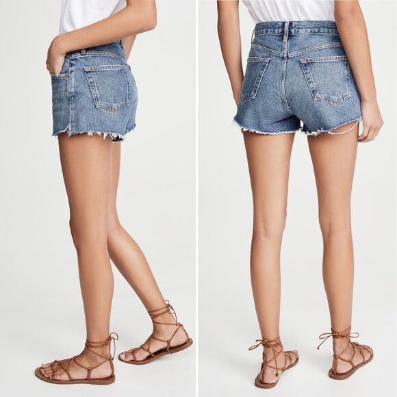 NWT Agolde Parker Vintage Cut-Off Short in Lowkey Medium Distress Size 32 | 14 - Picture 8 of 14